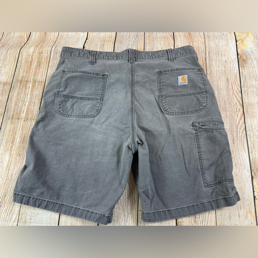 Mens Carhartt Cargo Shorts Cotton Stretch Relaxed Fit 102514 039 Gray Size 40